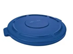 Ronde Deksel Brute Container 75.7 Liter Rubbermaid Blauw