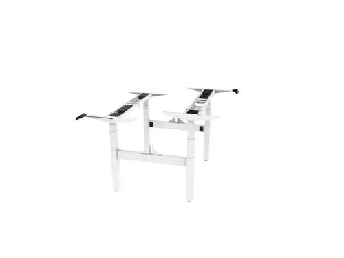 Elektrisch Verstelbaar Zit-Sta Frame Duo Bureau Wit 180Cm