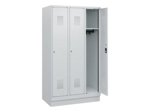 schoollocker,HxBxD 1630x900x500mm,3vak,vak B 300mm,cil.-slot,sokkel