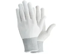 Tegera 931 katoenen precisiehandschoenen, grijs/wit, maat 6