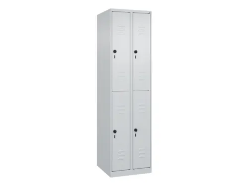 dubbeldekse locker,HxBxD 1850x500x500mm,2x2vak.,vak B 250mm