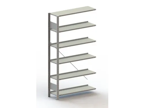 Inhaakstelling Aanbouwveld Verzinkt 1850x1006x336mm 6legborden 80kg