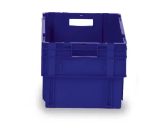 Euronorm Draaistapelbak Pp Hxlxb 320X600X400Mm 60L Blauw - 1