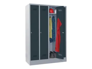 lockerkast,HxBxD 1850x1200x500mm,4vak,RAL7035,front RAL7016 - 2