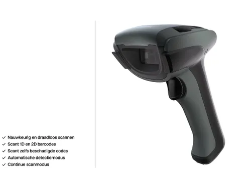 Safescan 350-BT Draadloze Barcodescanner met oplaadstation USB-A