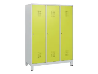 schoollocker,HxBxD 1630x1200x500mm,3vak,vak B 400mm,cil.-slot,voeten - 2
