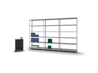 magazijnstelling,grondveld,HxBxD 2500x1300x400mm,vaklast 200kg - 3