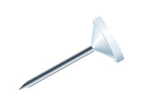 100 Plat Prikbordsp. Uni 8Mm 5Mmdiam Wit