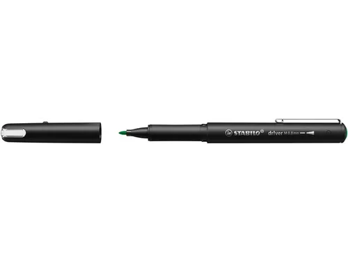 Fineliner STABILO dr!ver medium punt 0.8 mm Groen