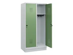 schoollocker,HxBxD 1630x800x500mm,2vak,vak B 400mm,draaigrendel,sokkel