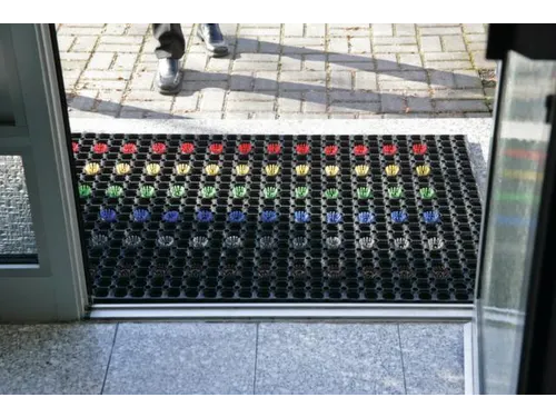 Schoonloopmat Rubber 100x150 Cm Gewicht 9kg/m² Shore Hardheid 55