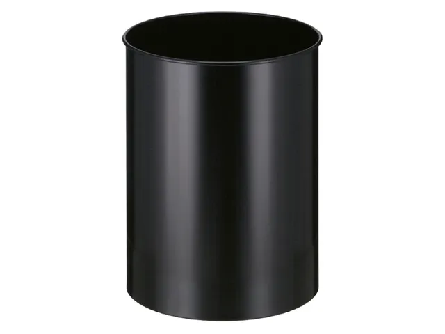 Papierbak Vepabins rond 30 liter Zwart