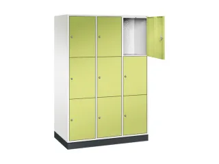 grootvolume-lockersysteem,HxBxD 1950x1220x600mm,3x3vakken,cil.-slot - 1