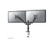 Monitorarm Neomounts DS70-750BL2 zwart 2 scherm 17-27 inch