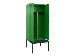 PBM-locker met bank,HxBxD 2120x800x815mm,2vak,vak B 400mm