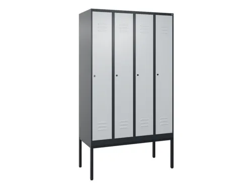 locker voor scheiding van kleding,HxBxD 2120x1200x500mm,4vak