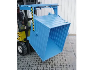 Kiepbak Hxbxd 600x600x800mm 0.30m³ 50kg Draagverm. 500kg Ral5012 - 2