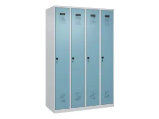 locker voor scheiding van kleding,HxBxD 1850x1200x500mm,4vak - 2