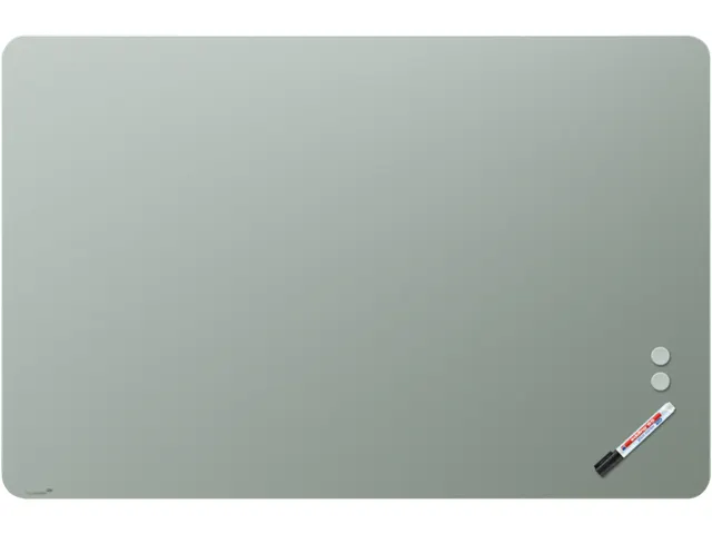 Mat Glasbord 100x150cm Sage Green Ronde Hoeken