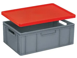 Stolpdeksel Voor Euronorm Stapelkrat Lxb 600X400Mm Rood - 2