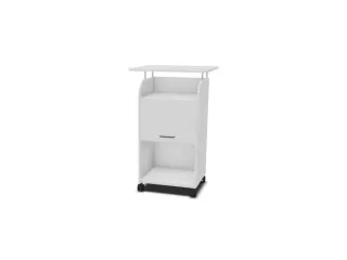 caddy,HxBxD 1130x550x470mm,3niveaus,1kasten,Bl-wit - 1