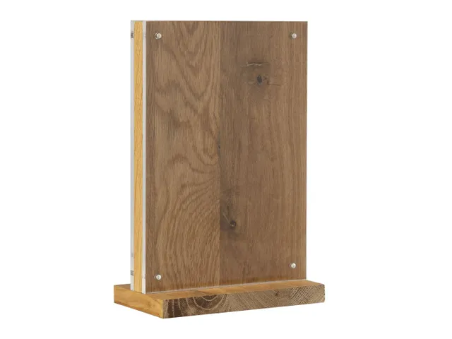 Kaarthouder Europel A5 acryl/hout/magneet