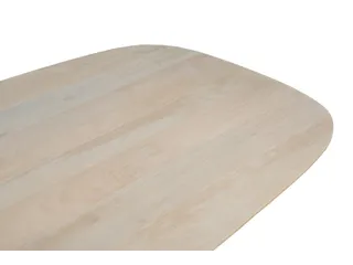 Vergadertafel Harper Deens Ovaal 200x100cm Naturel blad met Spinpoot - 4