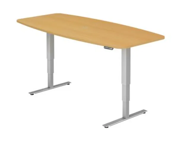 In hoogte verstelbare vergadertafel,HxBxD 635-1285x2200x1030mm