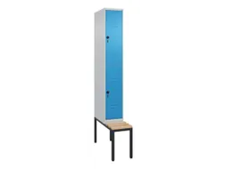 Dubbeldekse dekenkist,HxBxD 2120x300x815mm,1x2vak.,vak B 300mm