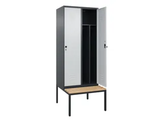 locker voor scheiding van kleding,HxBxD 2120x800x815mm,2vak - 2