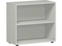 kantoorstelling HxBxD 752x800x400mm 2 OH 1xhouten vloer grijs