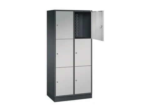 grootvolume-lockersysteem,HxBxD 1950x820x500mm,2x3vakken,cil.-slot
