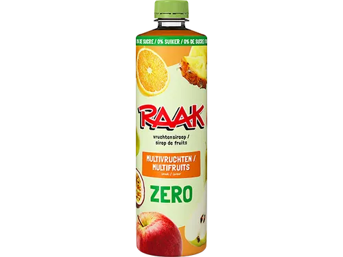Siroop RAAK multivruchten zero sugar 750ml