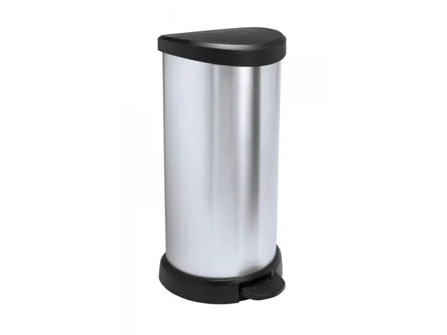 Pedaalemmer Decobin 40 Liter Zilver