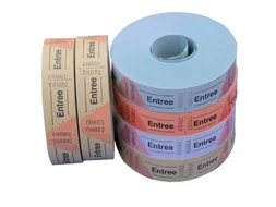 Entreebewijs Combicraft nummering 1-1000 blauw 1000 stuks