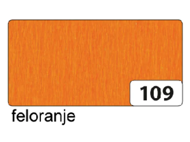 Crêpepapier Folia 50x250cm 10vel 109 oranje