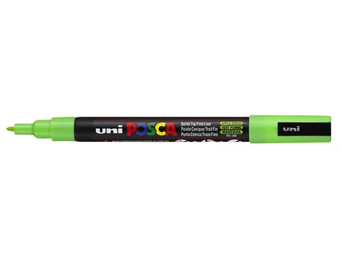 Verfstift Posca PC3M Fijne punt 0,9-1,3mm Appelgroen