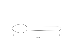 Houten Lepel FSC BIO 160mm 100 Stuks - 2