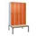 locker met bank,HxBxD 2120x1200x815mm,4vak,vak B 300mm,draaigrendel
