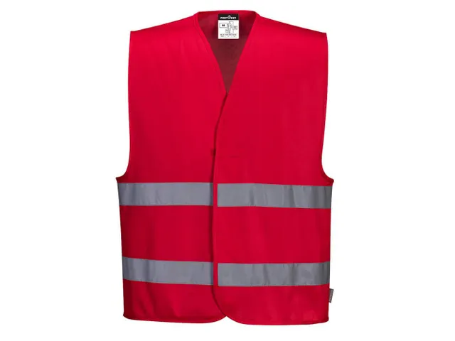 Portwest F474 verkeersvest, rood, maat L/XL, per stuk