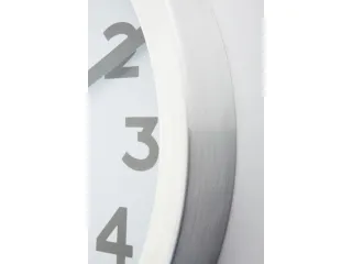 Wandklok NeXtime dia. 19cm, geborsteld aluminium, 'Station' cijfers - 10