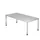 In hoogte verstelbaar bureau,HxBxD 680-760x2000x1000mm,blad grijs