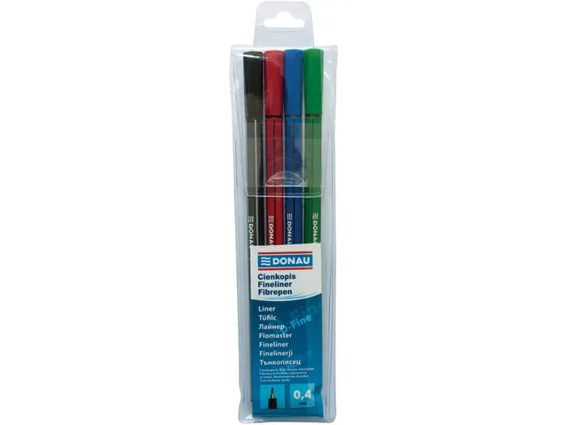D-fine fineliner 0,4 mm 4 kleuren