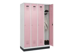locker,HxBxD 1950x1200x500mm,4vak,vak B 300mm,cil.-slot,sokkel