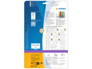 Herma 5138 Rugetiket breed 61x297mm Blauw permanent 60 stuks - 3