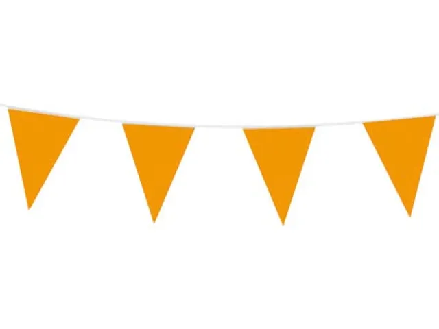 Vlaggenlijn 10 m oranje