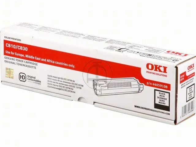 Tonercartridge Oki 44059108 C800 Zwart