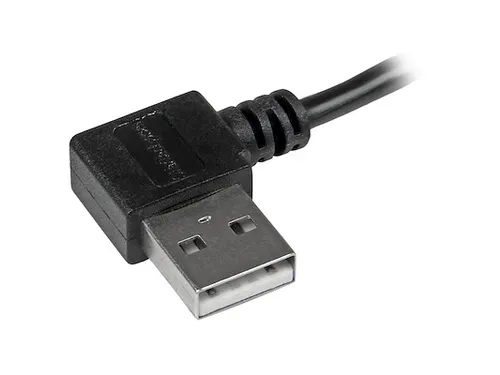 2m Micro-USB kabel met rechts haakse connectors M/M