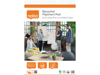Flipoverpapier Nobo gerecycled 58x81cm dubbelzijdig plano 50vel - 2