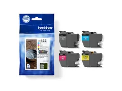 Inktcartridge Brother LC-422VAL zwart 3 kleuren
